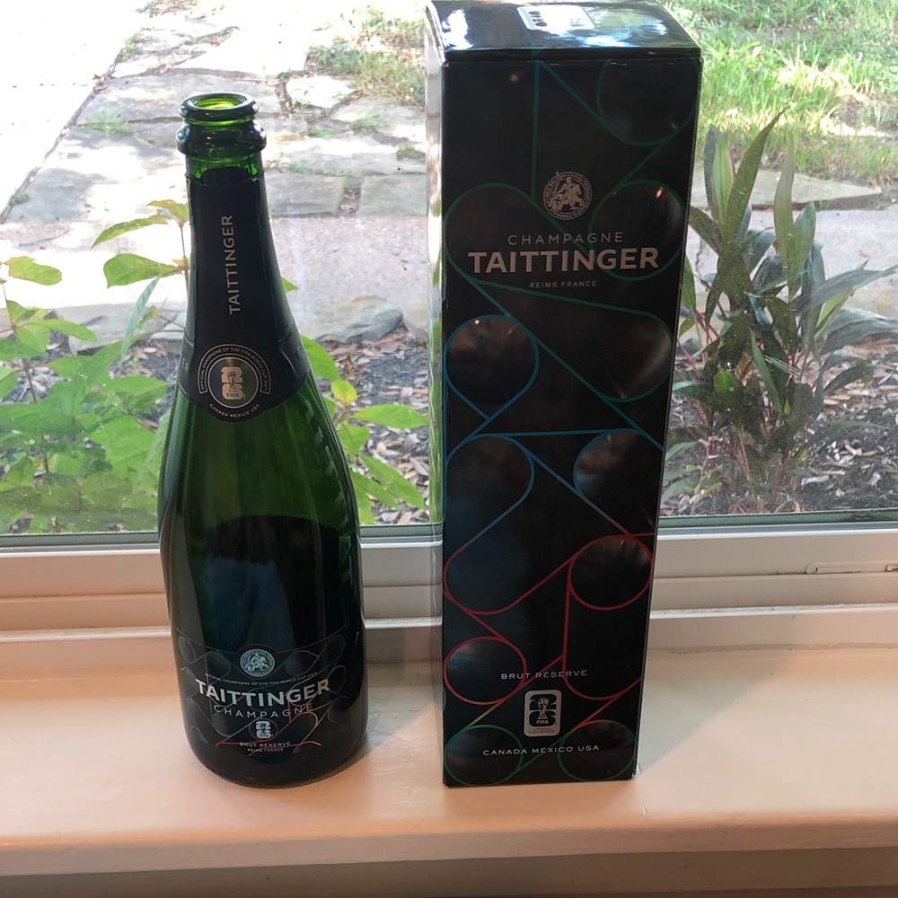 2026 World Cup Taittinger Champagne Bottle (EMPTY) with Gift Box